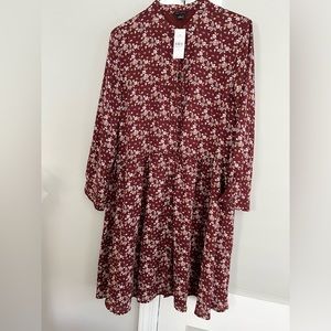 Ann Taylor maroon colored dress